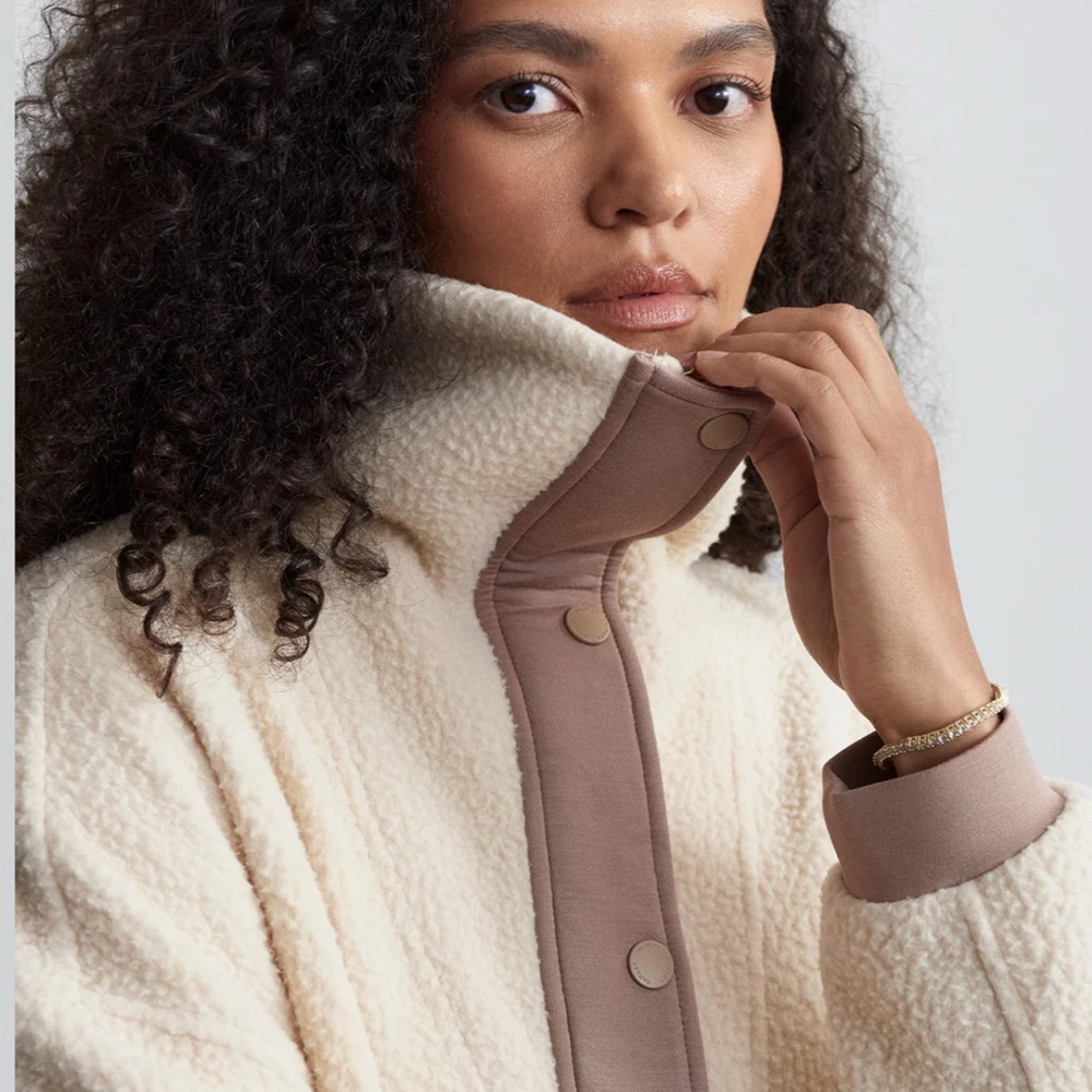 Varley Tatton Fleece Jacket Cool Sand | Size S | Sold Out Size - Picture 10 of 15